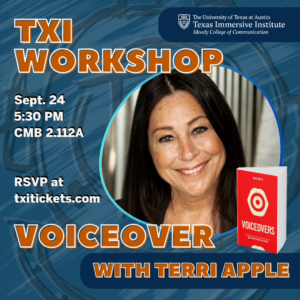 Voiceover Workshop with Terri Apple